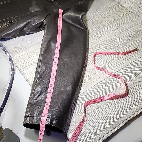 Levi's Mens Faux Leather Hooded Racer Jacket Size Large - Picture 11 of 14